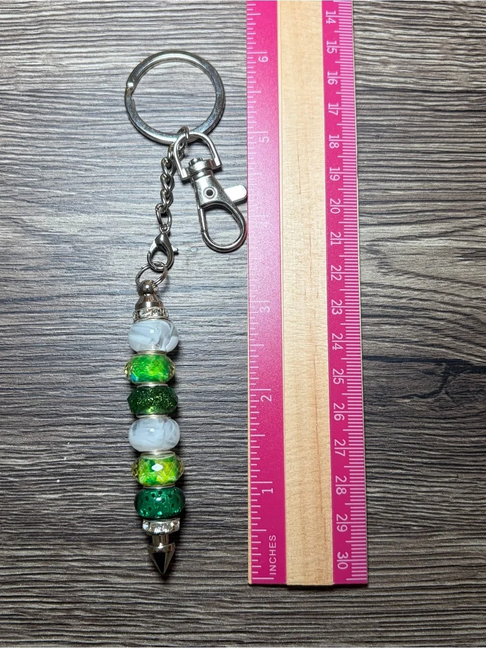 Handmade Beaded Pointed Tip Keychain Self Defense Accessory Bag Charm Gift